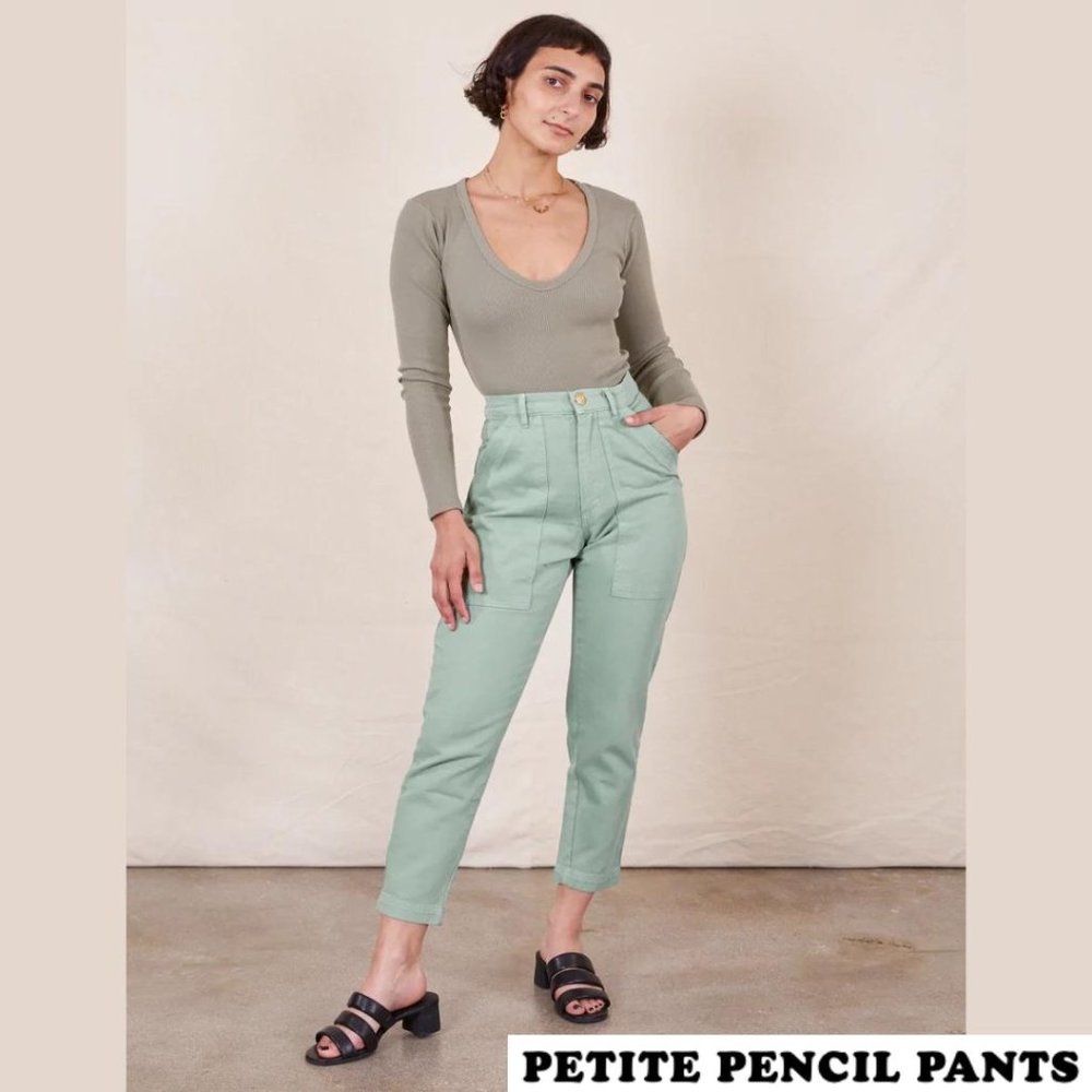 Big Bud Press xsmall petite pencil pants in sage